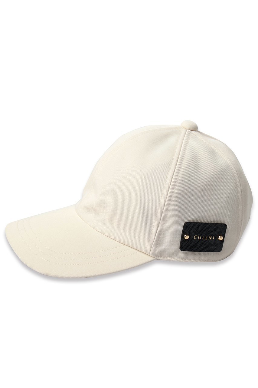 【クルニ/CULLNI】の【UNISEX】ウールギャバジンレザーエンブレムキャップ インテリア・キッズ・メンズ・レディースファッション・服の通販 founy(ファニー) 　ファッション　Fashion　レディースファッション　WOMEN　帽子　Hats　ユニセックス　Unisex　キャップ　Cap　シンプル　Simple　ストレッチ　Stretch　パッチ　Patch　フィット　Fit　フォルム　Form　帽子　Hat　NEW・新作・新着・新入荷　New Arrivals　エクリュ|ID: prp329100004555552 ipo3291000000032196832