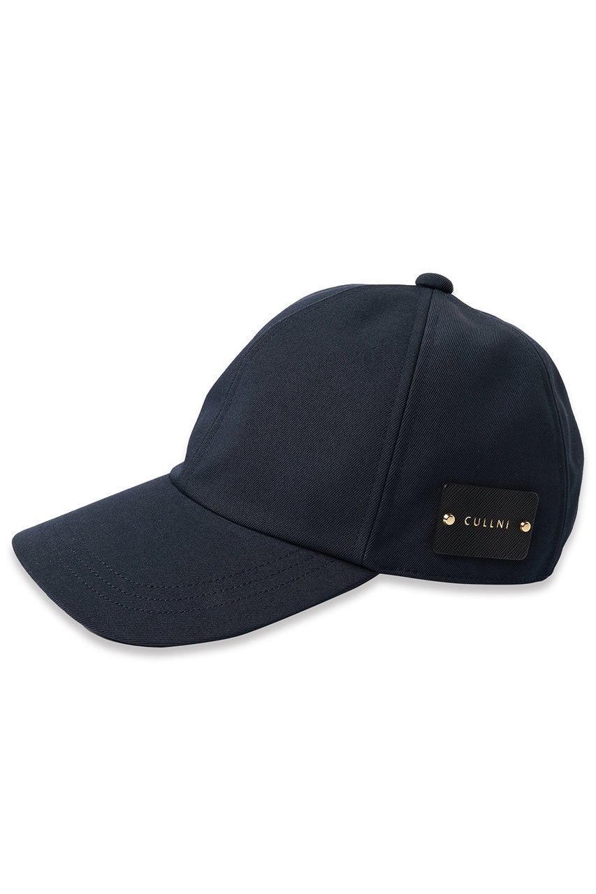 【クルニ/CULLNI】の【UNISEX】ウールギャバジンレザーエンブレムキャップ インテリア・キッズ・メンズ・レディースファッション・服の通販 founy(ファニー) 　ファッション　Fashion　レディースファッション　WOMEN　帽子　Hats　ユニセックス　Unisex　キャップ　Cap　シンプル　Simple　ストレッチ　Stretch　パッチ　Patch　フィット　Fit　フォルム　Form　帽子　Hat　NEW・新作・新着・新入荷　New Arrivals　ネイビー|ID: prp329100004555552 ipo3291000000032196833