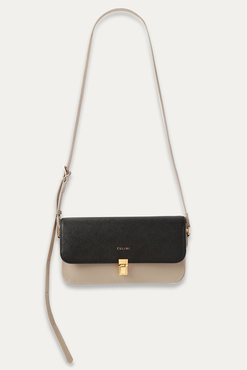 【クルニ/CULLNI】の【UNISEX】Horizontal ミニショルダーバッグ インテリア・キッズ・メンズ・レディースファッション・服の通販 founy(ファニー) 　ファッション　Fashion　レディースファッション　WOMEN　バッグ　Bag　ユニセックス　Unisex　バランス　Balance　フェイクスエード　Faux Suede　フラップ　Flap　ポケット　Pocket　モダン　Modern　エレガント 上品　Elegant　NEW・新作・新着・新入荷　New Arrivals　グレー|ID: prp329100004555553 ipo3291000000032196844