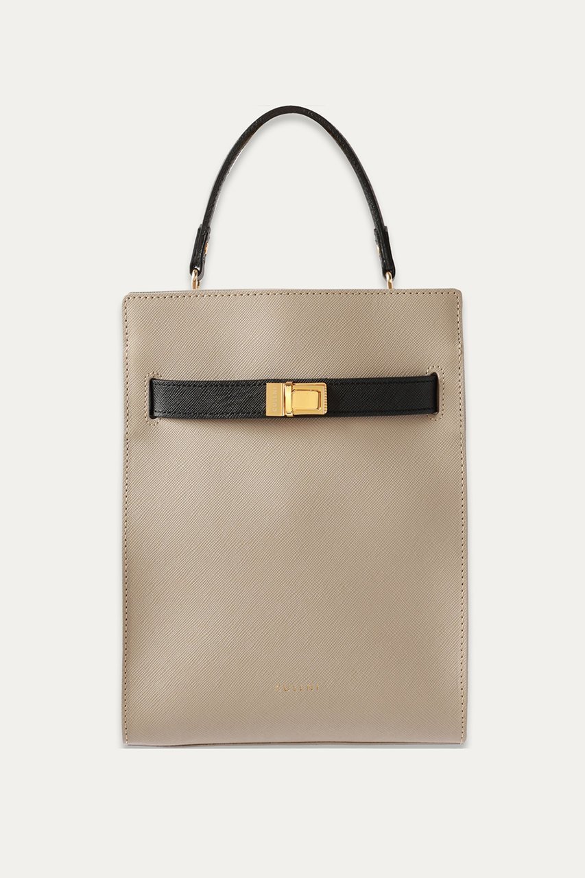 【クルニ/CULLNI】の【UNISEX】Clasp lock ベルトハンドバッグ インテリア・キッズ・メンズ・レディースファッション・服の通販 founy(ファニー) 　ファッション　Fashion　レディースファッション　WOMEN　バッグ　Bag　ベルト　Belts　ユニセックス　Unisex　ハンドバッグ　Handbag　フェイクスエード　Faux Suede　ポケット　Pocket　エレガント 上品　Elegant　NEW・新作・新着・新入荷　New Arrivals　グレー|ID: prp329100004555554 ipo3291000000032196856