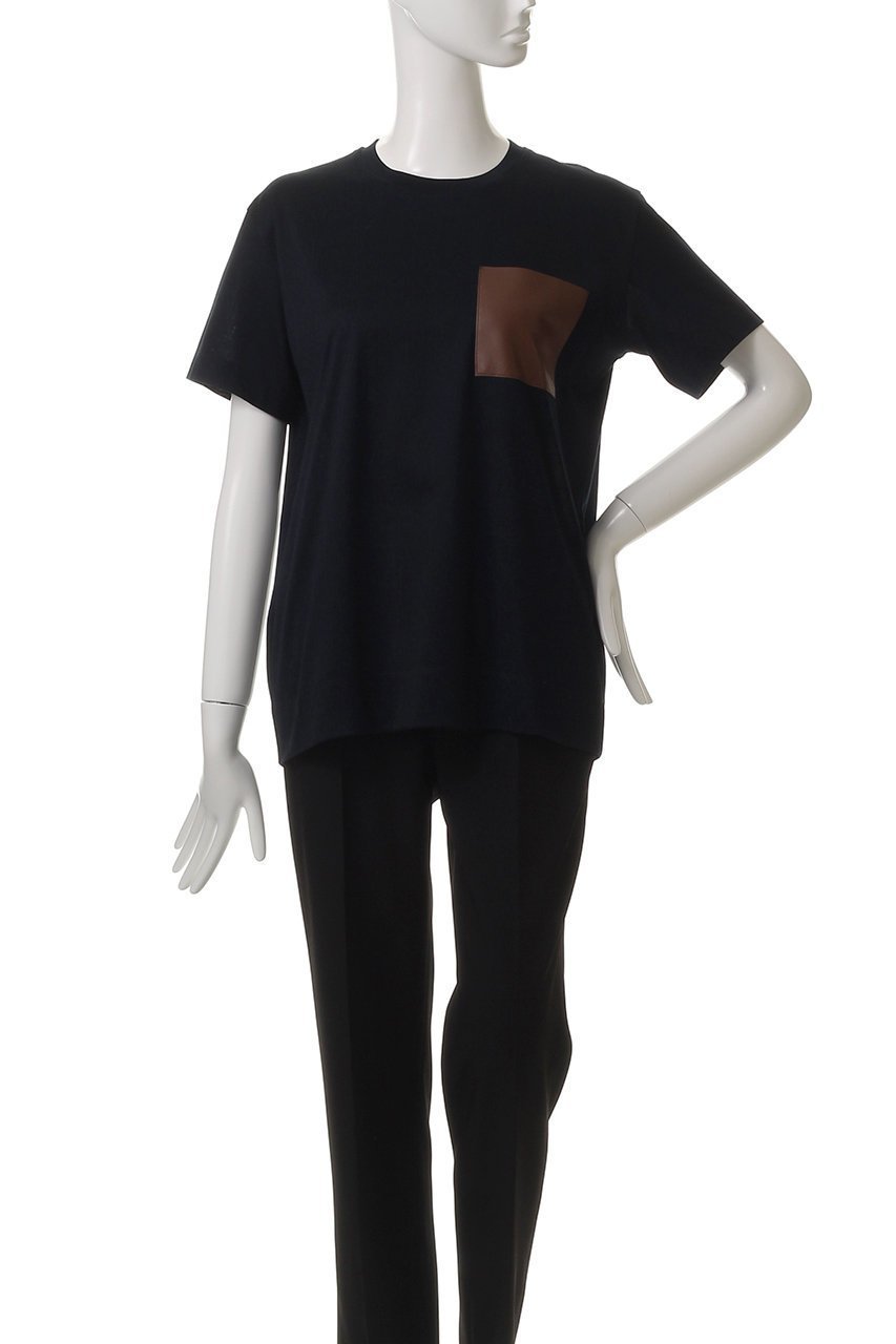 【ベイジ,/BEIGE,】のTORENIA(トレニア)/レザーポケットコットンクルーネックTシャツ 人気、トレンドファッション・服の通販 founy(ファニー) 　ファッション　Fashion　レディースファッション　WOMEN　トップス・カットソー　Tops/Tshirt　シャツ/ブラウス　Shirts/Blouses　ロング / Tシャツ　T-Shirts　カットソー　Cut and Sewn　ショート　Short　スリーブ　Sleeve　デニム　Denim　ベーシック　Basic　NEW・新作・新着・新入荷　New Arrivals　other-2|ID: prp329100004555557 ipo3291000000032196901