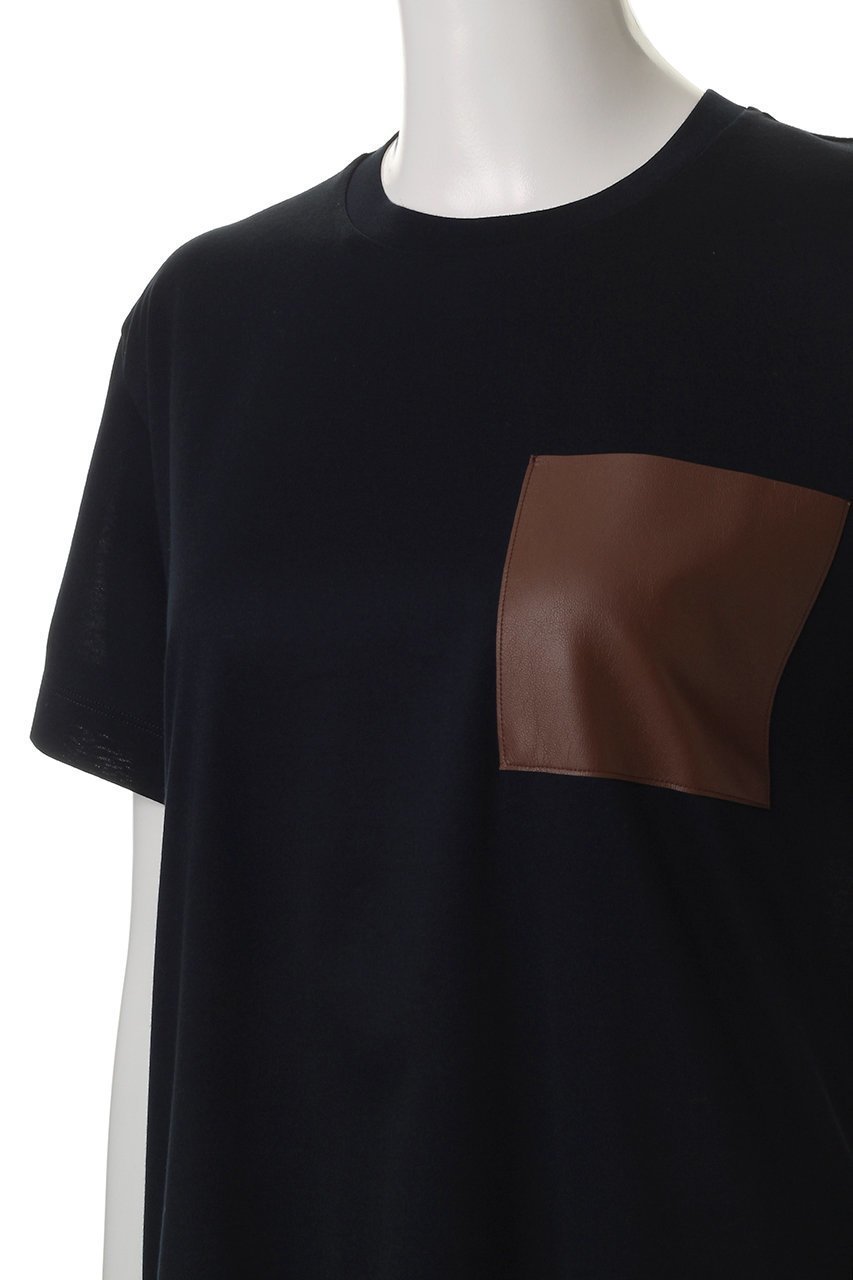 【ベイジ,/BEIGE,】のTORENIA(トレニア)/レザーポケットコットンクルーネックTシャツ 人気、トレンドファッション・服の通販 founy(ファニー) 　ファッション　Fashion　レディースファッション　WOMEN　トップス・カットソー　Tops/Tshirt　シャツ/ブラウス　Shirts/Blouses　ロング / Tシャツ　T-Shirts　カットソー　Cut and Sewn　ショート　Short　スリーブ　Sleeve　デニム　Denim　ベーシック　Basic　NEW・新作・新着・新入荷　New Arrivals　other-5|ID: prp329100004555557 ipo3291000000032196905