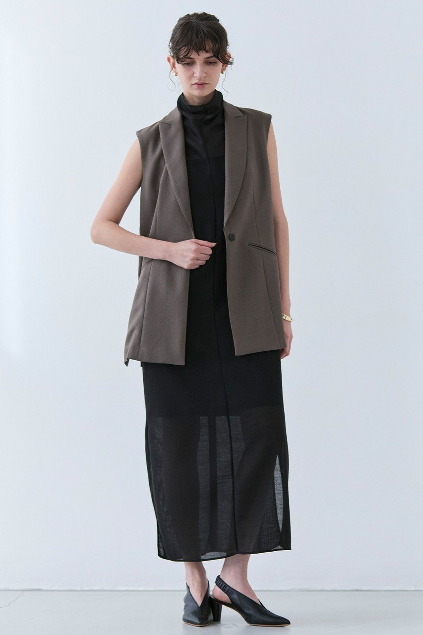 【ベイジ,/BEIGE,】のCAROLE(キャロル)/リネンライクノースリーブジレジャケット 人気、トレンドファッション・服の通販 founy(ファニー) 　ファッション　Fashion　レディースファッション　Fashion for Women　アウター　Coat / Outerwear Collection　レディースジャケット・軽アウター　Jackets　ジャケット　Jacket, Outerwear　スタイリッシュ　Stylish, Fashionable　ベスト　Vest, Waistcoat　エレガント 上品　Elegant　夏　Summer　ビジネス 仕事 通勤　Business / Work / Commuting　other-8|ID: prp329100004556761 ipo3291000000032806547