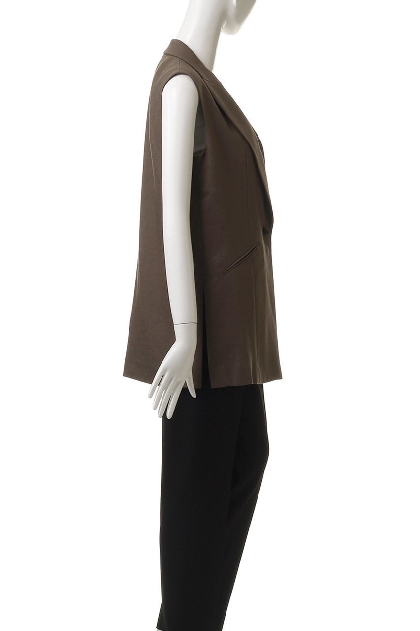 【ベイジ,/BEIGE,】のCAROLE(キャロル)/リネンライクノースリーブジレジャケット 人気、トレンドファッション・服の通販 founy(ファニー) 　ファッション　Fashion　レディースファッション　Fashion for Women　アウター　Coat / Outerwear Collection　レディースジャケット・軽アウター　Jackets　ジャケット　Jacket, Outerwear　スタイリッシュ　Stylish, Fashionable　ベスト　Vest, Waistcoat　エレガント 上品　Elegant　夏　Summer　ビジネス 仕事 通勤　Business / Work / Commuting　other-3|ID: prp329100004556761 ipo3291000000036640691