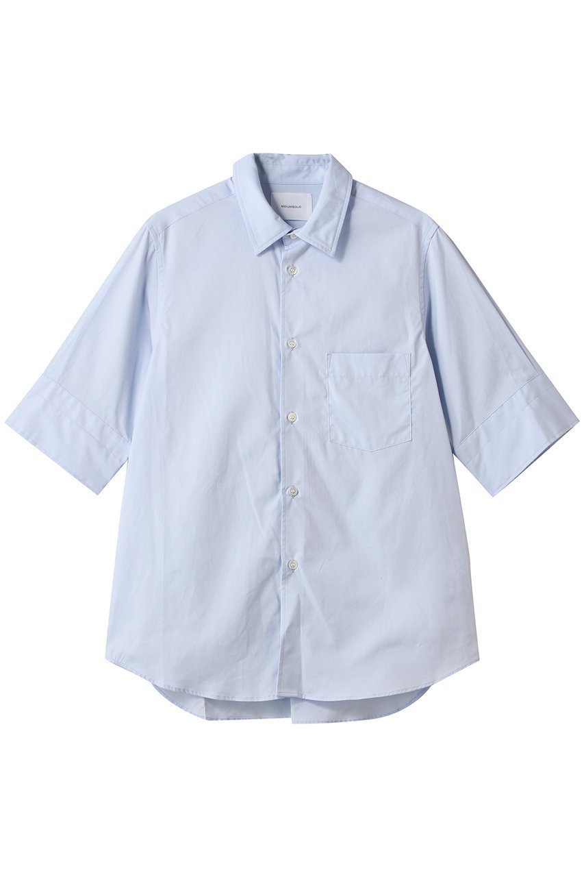 【ミディウミソリッド/MIDIUMISOLID】のh/slv shirt.M シャツ インテリア・キッズ・メンズ・レディースファッション・服の通販 founy(ファニー) 　ファッション　Fashion　レディースファッション　WOMEN　トップス・カットソー　Tops/Tshirt　シャツ/ブラウス　Shirts/Blouses　ショート　Short　スリーブ　Sleeve　NEW・新作・新着・新入荷　New Arrivals　l.blue|ID: prp329100004556763 ipo3291000000032208066
