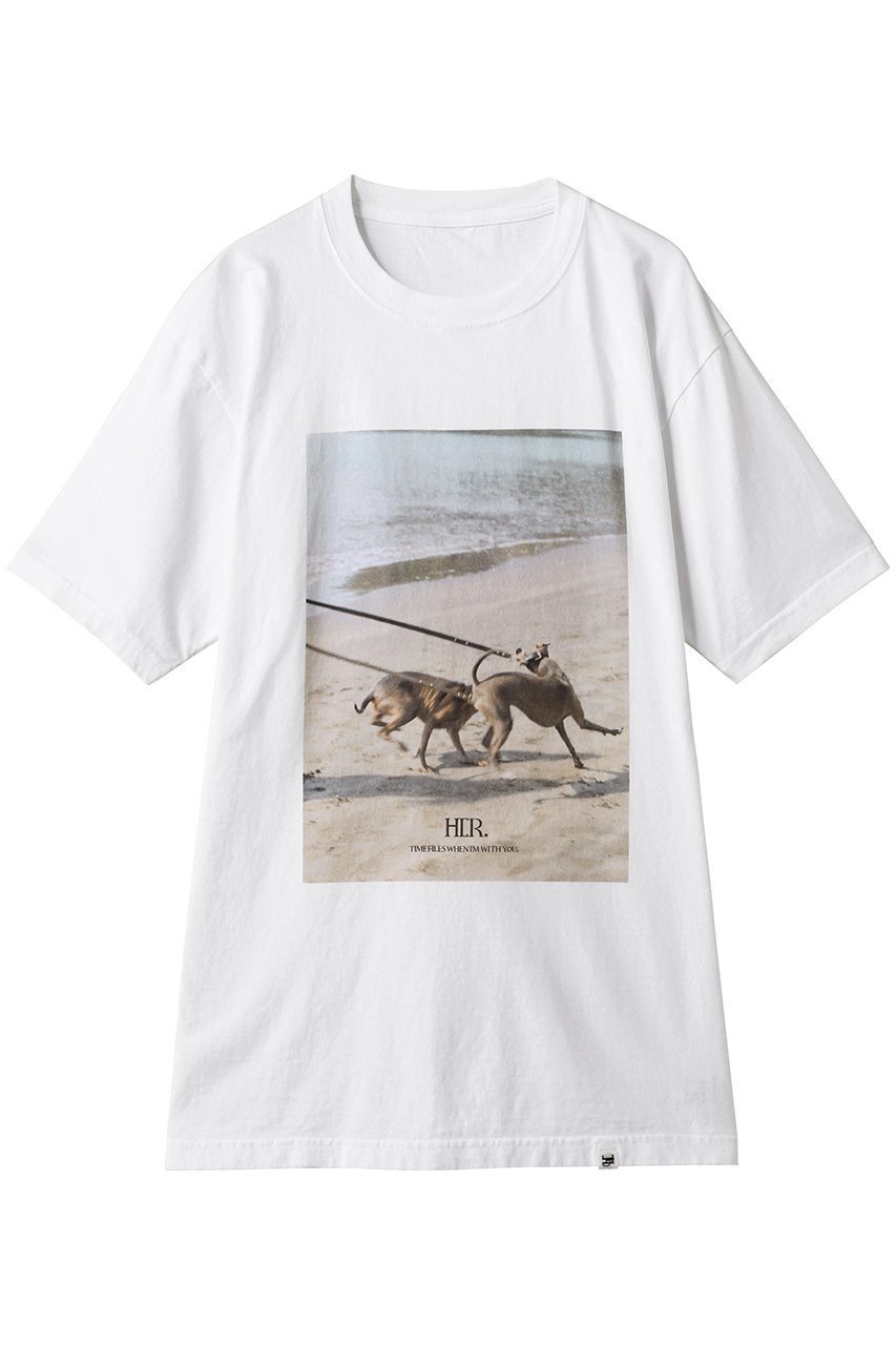 【ハー/HER.】のOreo & Rose Tee/03 Tシャツ インテリア・キッズ・メンズ・レディースファッション・服の通販 founy(ファニー) 　ファッション　Fashion　レディースファッション　Fashion for Women　トップス・カットソー　Cut & Sew Tops　シャツ・ブラウス・オフィスカジュアル　Elegant Blouses & Button-Ups　ロングTシャツ・Tシャツ　Longline T-Shirts & Tees　カットソー・ベーシックTシャツ　Cut-and-Sewn Tops / Stretch Tees & Basics　ショート　Short, Short Length　スリーブ　Sleeve, Long Sleeve / Short Sleeve　ヴィンテージ　Vintage Style　オフホワイト|ID: prp329100004557880 ipo3291000000036083730