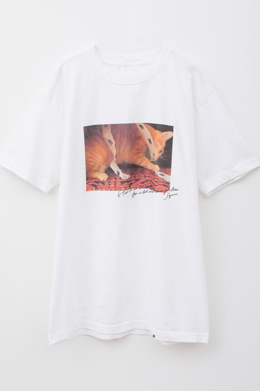 【ハー/HER.】の【5/29 12:00販売開始】Suzume Tee/02 Tシャツ インテリア・キッズ・メンズ・レディースファッション・服の通販 founy(ファニー) 　ファッション　Fashion　レディースファッション　WOMEN　トップス・カットソー　Tops/Tshirt　シャツ/ブラウス　Shirts/Blouses　ロング / Tシャツ　T-Shirts　カットソー　Cut and Sewn　ショート　Short　スリーブ　Sleeve　ヴィンテージ　Vintage　NEW・新作・新着・新入荷　New Arrivals　猫　Cat　オフホワイト|ID: prp329100004557882 ipo3291000000032219657