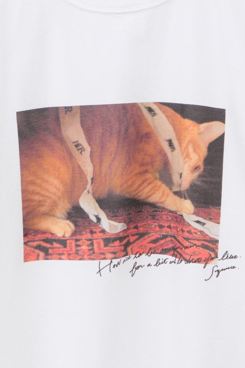 【ハー/HER.】の【5/29 12:00販売開始】Suzume Tee/02 Tシャツ 人気、トレンドファッション・服の通販 founy(ファニー) 　ファッション　Fashion　レディースファッション　WOMEN　トップス・カットソー　Tops/Tshirt　シャツ/ブラウス　Shirts/Blouses　ロング / Tシャツ　T-Shirts　カットソー　Cut and Sewn　ショート　Short　スリーブ　Sleeve　ヴィンテージ　Vintage　NEW・新作・新着・新入荷　New Arrivals　猫　Cat　other-5|ID: prp329100004557882 ipo3291000000032219661