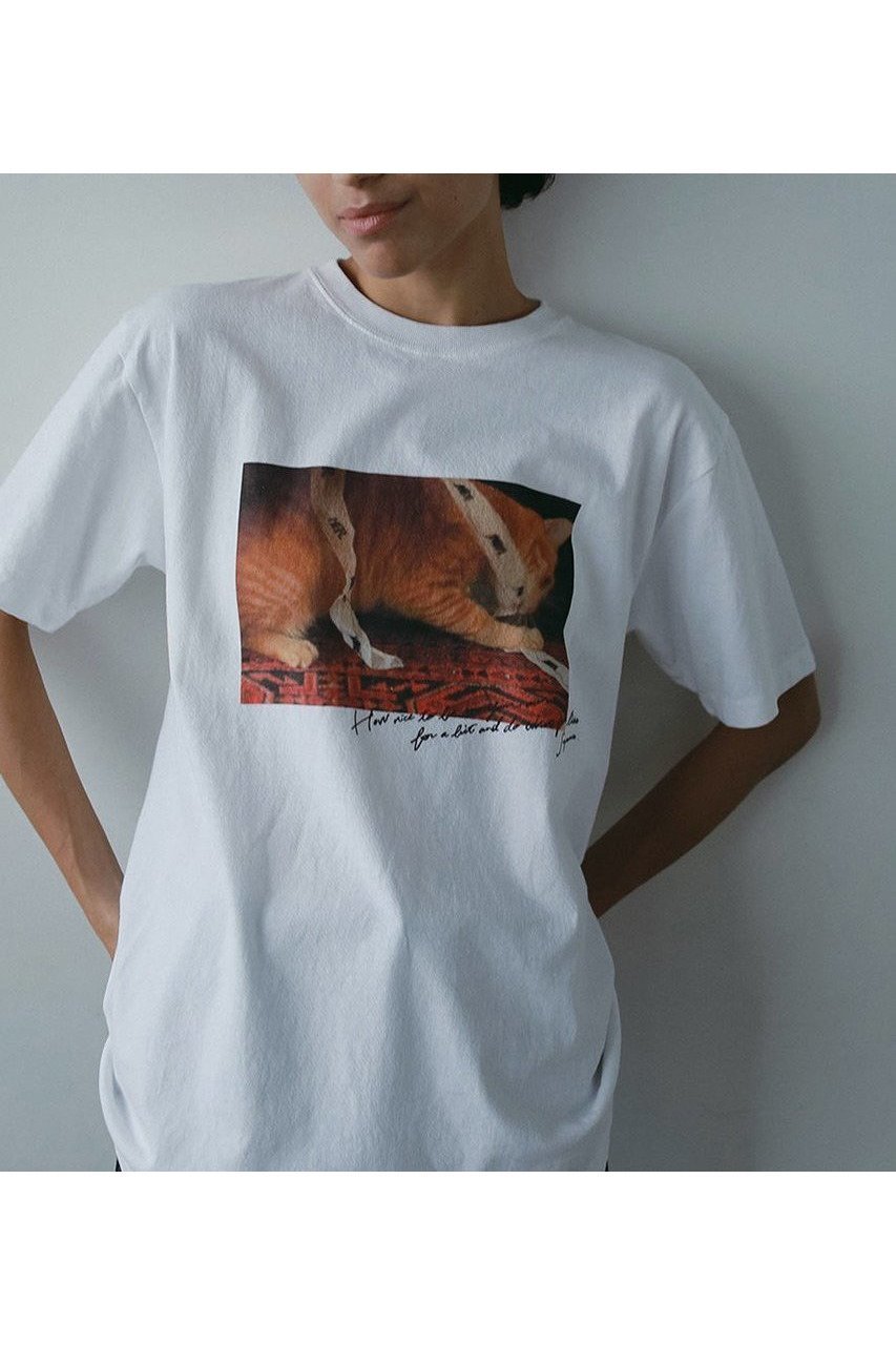 【ハー/HER.】の【5/29 12:00販売開始】Suzume Tee/02 Tシャツ 人気、トレンドファッション・服の通販 founy(ファニー) 　ファッション　Fashion　レディースファッション　WOMEN　トップス・カットソー　Tops/Tshirt　シャツ/ブラウス　Shirts/Blouses　ロング / Tシャツ　T-Shirts　カットソー　Cut and Sewn　ショート　Short　スリーブ　Sleeve　ヴィンテージ　Vintage　NEW・新作・新着・新入荷　New Arrivals　猫　Cat　other-8|ID: prp329100004557882 ipo3291000000032219664