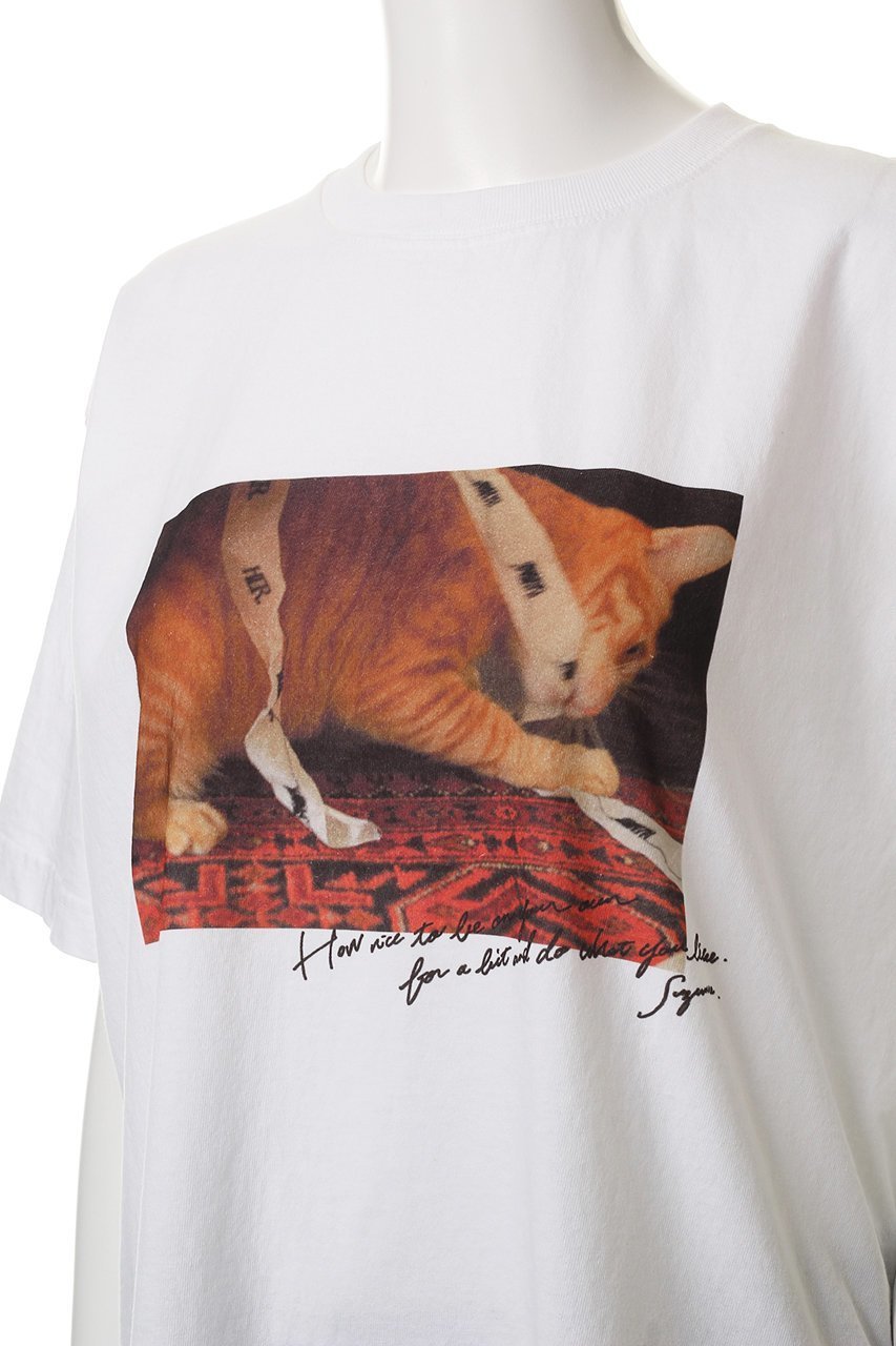 【ハー/HER.】のSuzume Tee/02 Tシャツ 人気、トレンドファッション・服の通販 founy(ファニー) 　ファッション　Fashion　レディースファッション　Fashion for Women　トップス・カットソー　Cut & Sew Tops　シャツ・ブラウス・オフィスカジュアル　Elegant Blouses & Button-Ups　ロングTシャツ・Tシャツ　Longline T-Shirts & Tees　カットソー・ベーシックTシャツ　Cut-and-Sewn Tops / Stretch Tees & Basics　ショート　Short, Short Length　スリーブ　Sleeve, Long Sleeve / Short Sleeve　ヴィンテージ　Vintage Style　猫　Cat, Kitty　other-5|ID: prp329100004557882 ipo3291000000036046759