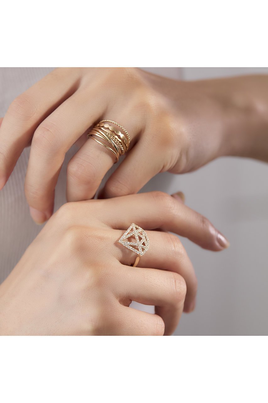 【オールニーク/ALLNIQUE】の【受注生産】【Playful Moko Kobayashi】 Diamond リング 人気、トレンドファッション・服の通販 founy(ファニー) 　ファッション　Fashion　レディースファッション　Fashion for Women　ジュエリー　Jewelry　コレクション　Collection, Seasonal Line　ダイヤモンド　Diamond, Brilliant Cut　モチーフ　Motif, Design Theme　人気　Popular, Best Seller　other-4|ID: prp329100004557902 ipo3291000000035955198