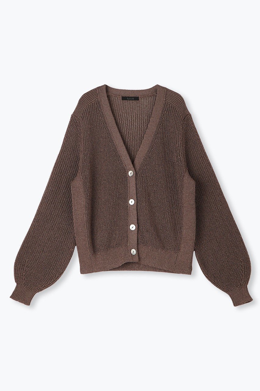 【レリル/lelill】のリサイクルPEギマカーデ インテリア・キッズ・メンズ・レディースファッション・服の通販 founy(ファニー) 　ファッション　Fashion　レディースファッション　WOMEN　トップス・カットソー　Tops/Tshirt　ニット　Knit Tops　カーディガン　Cardigans　カーディガン　Cardigan　夏　Summer　NEW・新作・新着・新入荷　New Arrivals　ブラウン|ID: prp329100004557917 ipo3291000000032220019