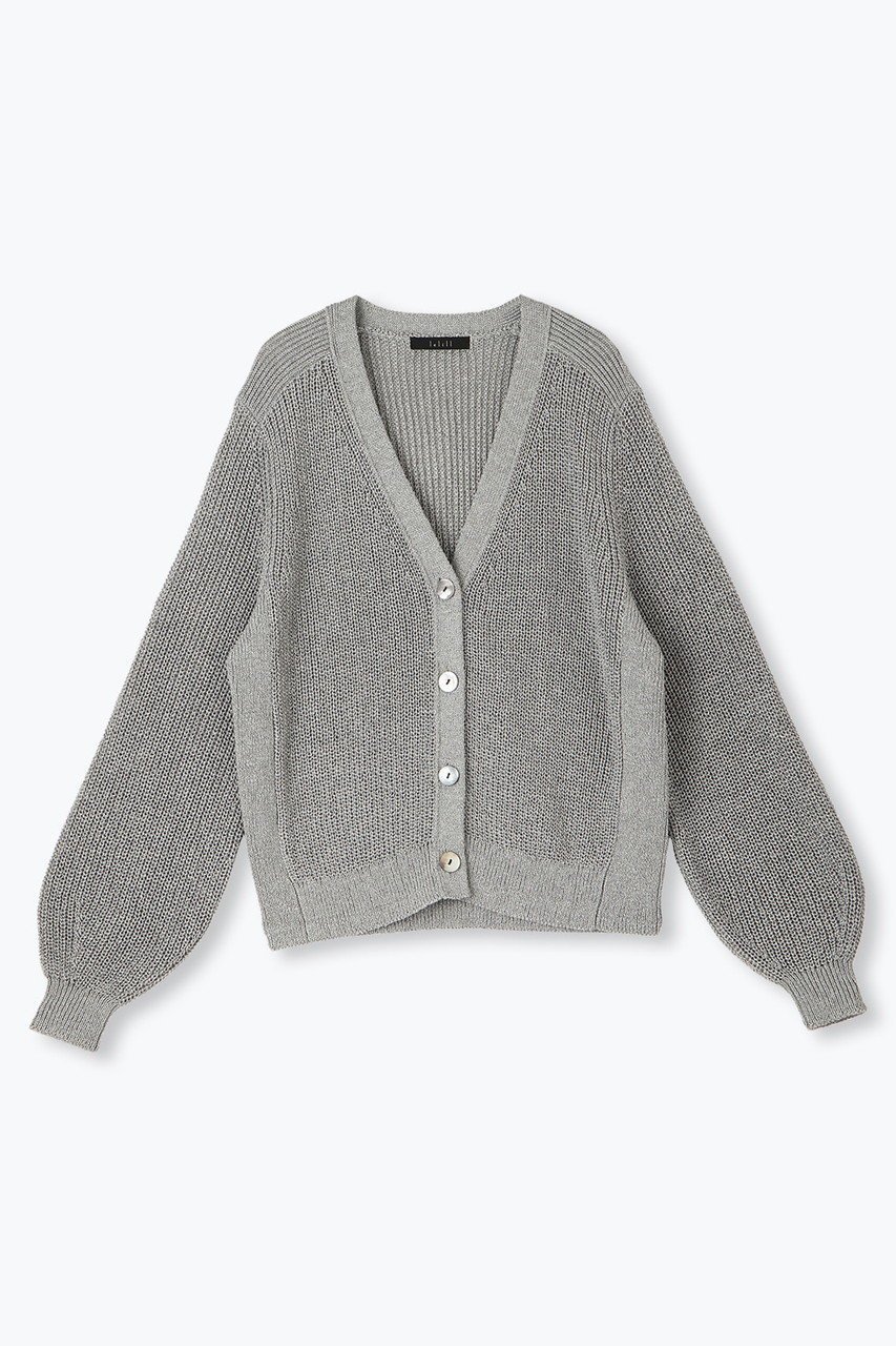 【レリル/lelill】のリサイクルPEギマカーデ インテリア・キッズ・メンズ・レディースファッション・服の通販 founy(ファニー) 　ファッション　Fashion　レディースファッション　WOMEN　トップス・カットソー　Tops/Tshirt　ニット　Knit Tops　カーディガン　Cardigans　カーディガン　Cardigan　夏　Summer　NEW・新作・新着・新入荷　New Arrivals　グレー|ID: prp329100004557917 ipo3291000000032220020