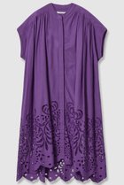 【ハウス オブ ロータス/HOUSE OF LOTUS】のシフリー刺繍シャツワンピース パープル|ID: prp329100004559119 ipo3291000000032232733