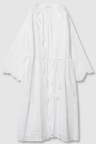 【ハウス オブ ロータス/HOUSE OF LOTUS】のシフリー刺繍ロングガウン 人気、トレンドファッション・服の通販 founy(ファニー) ファッション Fashion レディースファッション Fashion for Women トップス・カットソー Cut & Sew Tops シャツ・ブラウス・オフィスカジュアル Elegant Blouses & Button-Ups ガウン Gown, Robe シンプル Simple, Minimal スカラップ Scallop, Scalloped Edge スリーブ Sleeve, Long Sleeve / Short Sleeve タッセル Tassel, Fringe ボタニカル Botanical, Floral Pattern レース Lace, Lace Fabric ロング Long, Long-Length ワーク Workwear, Utility Style thumbnail ホワイト|ID: prp329100004559120 ipo3291000000034952346