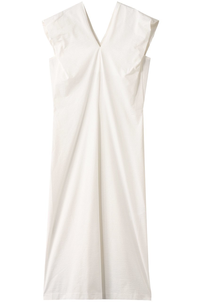 【ベイジ,/BEIGE,】のSCALA / コットンリネンボリュームスリーブワンピース/ インテリア・キッズ・メンズ・レディースファッション・服の通販 founy(ファニー) 　ファッション　Fashion　レディースファッション　Fashion for Women　ワンピース　Dresses　チュニック　Tunic Tops & Dresses　アクセサリー　Fashion Accessories　エレガント 上品　Elegant　シンプル　Simple, Minimal　チュニック　Tunic, Long Top　デコルテ　Décolleté, Neckline　ロング　Long, Long-Length　White|ID: prp329100004559125 ipo3291000000035612943