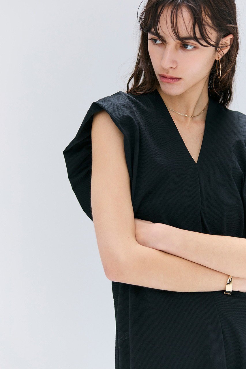 【ベイジ,/BEIGE,】のSCALA / コットンリネンボリュームスリーブワンピース/ 人気、トレンドファッション・服の通販 founy(ファニー) 　ファッション　Fashion　レディースファッション　Fashion for Women　ワンピース　Dresses　チュニック　Tunic Tops & Dresses　アクセサリー　Fashion Accessories　エレガント 上品　Elegant　シンプル　Simple, Minimal　チュニック　Tunic, Long Top　デコルテ　Décolleté, Neckline　ロング　Long, Long-Length　other-7|ID: prp329100004559125 ipo3291000000035612950