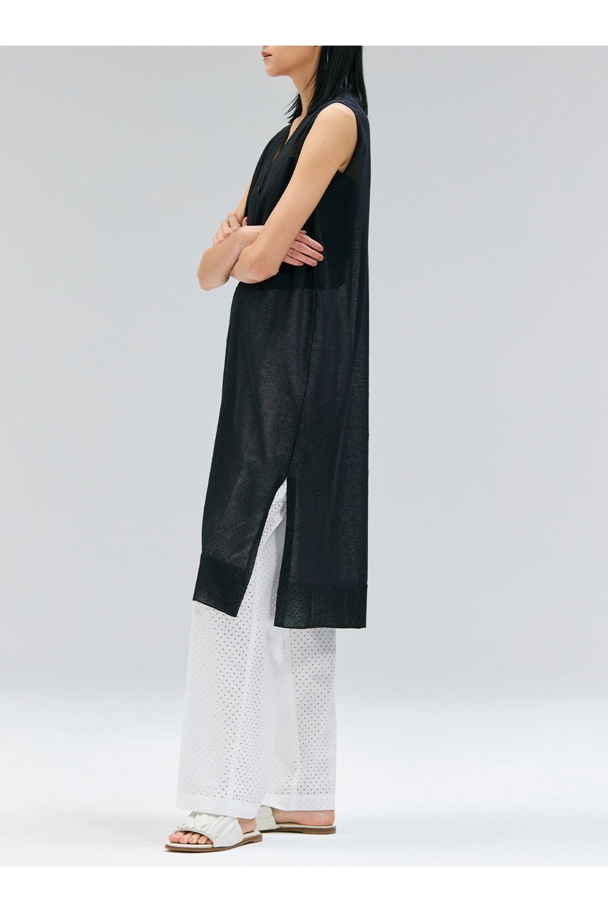 【ベイジ,/BEIGE,】の【5/28 12:00販売開始】MILANO / リネン混シアーロングジレカーディガン/ 人気、トレンドファッション・服の通販 founy(ファニー) 　ファッション　Fashion　レディースファッション　WOMEN　トップス・カットソー　Tops/Tshirt　ニット　Knit Tops　カーディガン　Cardigans　ベスト/ジレ　Gilets/Vests　エアリー　Airy　カットソー　Cut And Sew　カーディガン　Cardigan　シアー　Sheer　スリット　Slit　フロント　Front　リネン　Linen　ロング　Long　透かし　Watermark　other-3|ID: prp329100004559128 ipo3291000000032232799