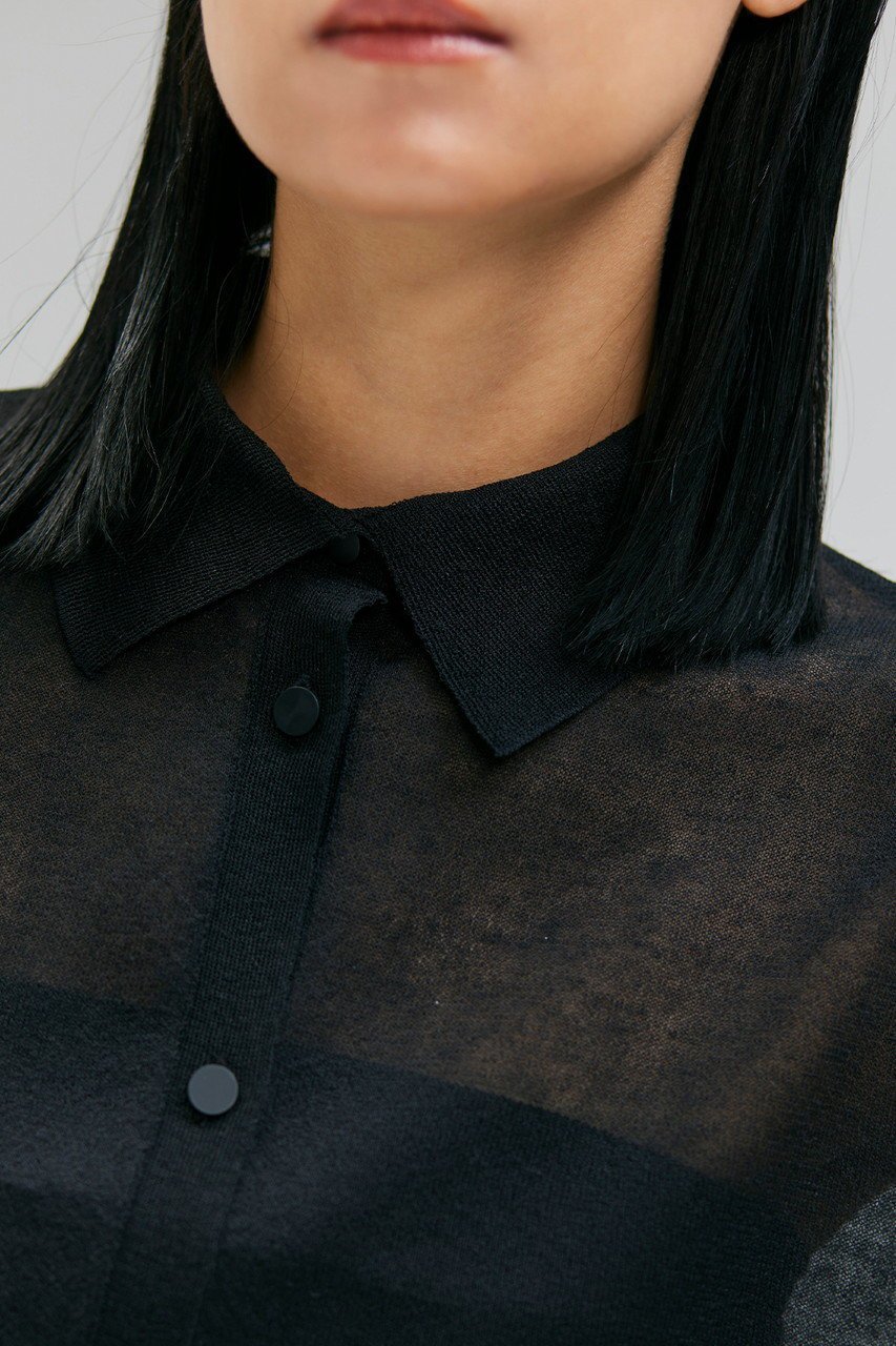 【ベイジ,/BEIGE,】の【5/28 12:00販売開始】MILANO / リネン混シアーポロカラーニット/ 人気、トレンドファッション・服の通販 founy(ファニー) 　ファッション　Fashion　レディースファッション　WOMEN　トップス・カットソー　Tops/Tshirt　ニット　Knit Tops　プルオーバー　Pullover　コンパクト　Compact　デニム　Denim　リネン　Linen　透かし　Watermark　other-4|ID: prp329100004559129 ipo3291000000032232806