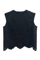 【ベイジ,/BEIGE,】の【5/28 12:00販売開始】GALLERIA / コットンエンブロイダリーノースリーブブラウス/ Black|ID:prp329100004559133