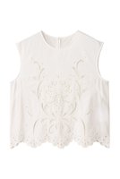 【ベイジ,/BEIGE,】のGALLERIA / コットンエンブロイダリーノースリーブブラウス/ 人気、トレンドファッション・服の通販 founy(ファニー) ファッション Fashion レディースファッション Fashion for Women トップス・カットソー Cut & Sew Tops キャミソール&ノースリーブ Camisoles & Sleeveless Tops シャツ・ブラウス・オフィスカジュアル Elegant Blouses & Button-Ups おすすめ Recommended / Our Picks コンパクト Compact, Small Size ダウン Down, Puffer デニム Denim, Jeans Material ノースリーブ Sleeveless, No-Sleeve ボックス Boxy, Box Shape ワイド Wide, Wide Fit エレガント 上品 Elegant 夏 Summer 春 Spring S/S・春夏 SS, Spring/Summer, Warm Season |ID:prp329100004559133