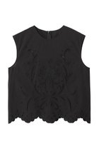 【ベイジ,/BEIGE,】のGALLERIA / コットンエンブロイダリーノースリーブブラウス/ Black|ID: prp329100004559133 ipo3291000000035612965