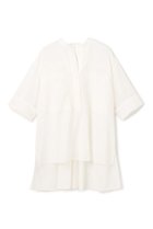 【ベイジ,/BEIGE,】の【5/28 12:00販売開始】BAC / コットンビックポケットスタンドカラーシャツ/ White|ID:prp329100004559135