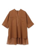 【ベイジ,/BEIGE,】の【5/28 12:00販売開始】BAC / コットンビックポケットスタンドカラーシャツ/ Brown|ID:prp329100004559135