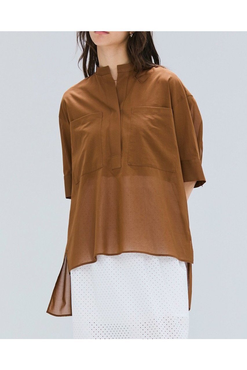 【ベイジ,/BEIGE,】の【5/28 12:00販売開始】BAC / コットンビックポケットスタンドカラーシャツ/ 人気、トレンドファッション・服の通販 founy(ファニー) 　ファッション　Fashion　レディースファッション　WOMEN　トップス・カットソー　Tops/Tshirt　シャツ/ブラウス　Shirts/Blouses　ギャザー　Gather　ショート　Short　スリーブ　Sleeve　ハーフ　Half　ポケット　Pocket　ミドル　Middle　リュクス　Luxe　ビジネス 仕事 通勤　Business　other-3|ID: prp329100004559135 ipo3291000000032232852