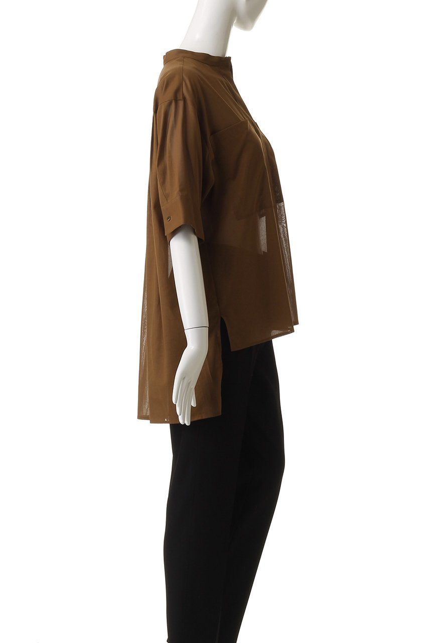 【ベイジ,/BEIGE,】のBAC / コットンビックポケットスタンドカラーシャツ/ 人気、トレンドファッション・服の通販 founy(ファニー) 　ファッション　Fashion　レディースファッション　Fashion for Women　トップス・カットソー　Cut & Sew Tops　シャツ・ブラウス・オフィスカジュアル　Elegant Blouses & Button-Ups　ギャザー　Gathered, Ruffled　ショート　Short, Short Length　スリーブ　Sleeve, Long Sleeve / Short Sleeve　ハーフ　Half, Half-Length　ポケット　Pocket, Pocket Detail　ミドル　Middle Length, Mid Height　リュクス　Luxury, Elegant, High-End, Chic　ビジネス 仕事 通勤　Business / Work / Commuting　other-3|ID: prp329100004559135 ipo3291000000032813544