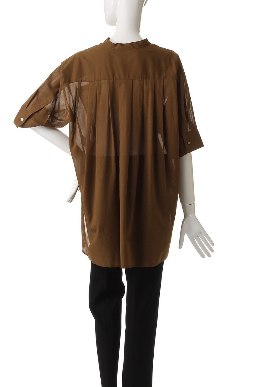【ベイジ,/BEIGE,】のBAC / コットンビックポケットスタンドカラーシャツ/ 人気、トレンドファッション・服の通販 founy(ファニー) 　ファッション　Fashion　レディースファッション　Fashion for Women　トップス・カットソー　Cut & Sew Tops　シャツ・ブラウス・オフィスカジュアル　Elegant Blouses & Button-Ups　ギャザー　Gathered, Ruffled　ショート　Short, Short Length　スリーブ　Sleeve, Long Sleeve / Short Sleeve　ハーフ　Half, Half-Length　ポケット　Pocket, Pocket Detail　ミドル　Middle Length, Mid Height　リュクス　Luxury, Elegant, High-End, Chic　ビジネス 仕事 通勤　Business / Work / Commuting　other-4|ID: prp329100004559135 ipo3291000000032813545