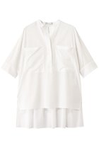 【ベイジ,/BEIGE,】のBAC / コットンビックポケットスタンドカラーシャツ/ White|ID: prp329100004559135 ipo3291000000035701077