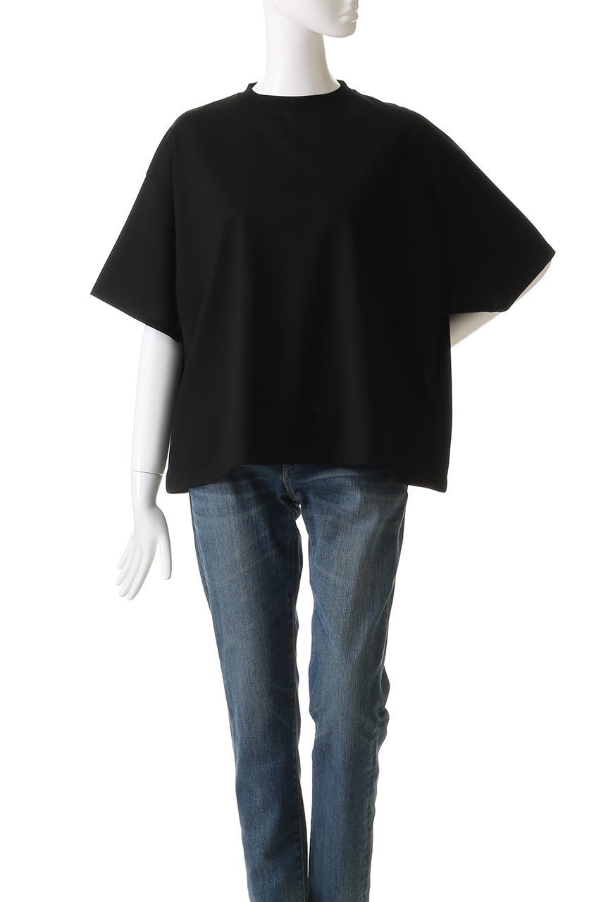 【ウィムガゼット/Whim Gazette】のクルーコットンジャージープルオーバー 人気、トレンドファッション・服の通販 founy(ファニー) 　ファッション　Fashion　レディースファッション　Fashion for Women　トップス・カットソー　Cut & Sew Tops　シャツ・ブラウス・オフィスカジュアル　Elegant Blouses & Button-Ups　ロングTシャツ・Tシャツ　Longline T-Shirts & Tees　カジュアルプルオーバー・ニットトップス　Pullovers & Knit Tops / Casual Pullovers　カットソー・ベーシックTシャツ　Cut-and-Sewn Tops / Stretch Tees & Basics　カットソー　Cut and Sewn Top　クール　Cool, Chic　ショート　Short, Short Length　シンプル　Simple, Minimal　スリーブ　Sleeve, Long Sleeve / Short Sleeve　エレガント 上品　Elegant　半袖　Short Sleeve, Half Sleeve　other-2|ID: prp329100004559139 ipo3291000000032814070