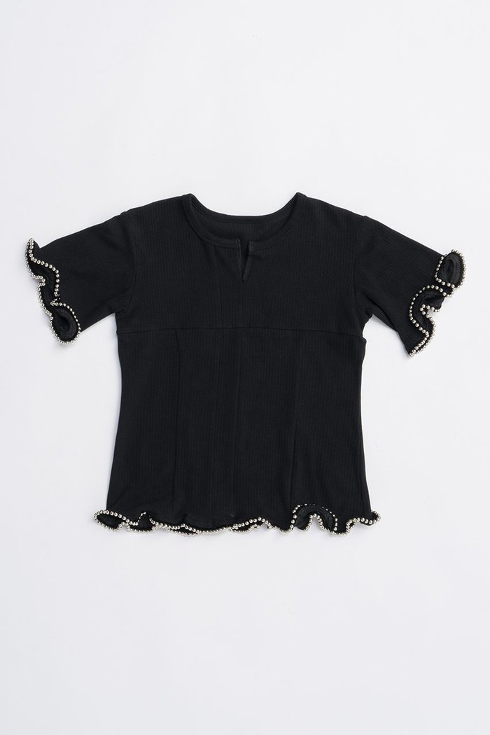 【プランク プロジェクト/PRANK PROJECT】のチェーンヘムトップ / Chain Hem Top インテリア・キッズ・メンズ・レディースファッション・服の通販 founy(ファニー) https://founy.com/ ファッション Fashion レディースファッション WOMEN トップス・カットソー Tops/Tshirt シャツ/ブラウス Shirts/Blouses ロング / Tシャツ T-Shirts カットソー Cut and Sewn ウェーブ Wave カッティング Cutting ショート Short スリーブ Sleeve チェーン Chain デニム Denim 夏 Summer NEW・新作・新着・新入荷 New Arrivals |ID: prp329100004559144 ipo3291000000032232919