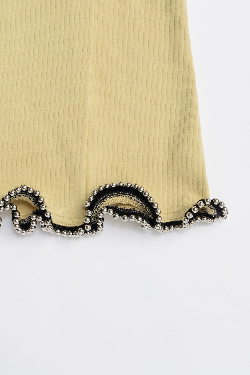 【プランク プロジェクト/PRANK PROJECT】のチェーンヘムトップ / Chain Hem Top 人気、トレンドファッション・服の通販 founy(ファニー) 　ファッション　Fashion　レディースファッション　WOMEN　トップス・カットソー　Tops/Tshirt　シャツ/ブラウス　Shirts/Blouses　ロング / Tシャツ　T-Shirts　カットソー　Cut and Sewn　ウェーブ　Wave　カッティング　Cutting　ショート　Short　スリーブ　Sleeve　チェーン　Chain　デニム　Denim　夏　Summer　NEW・新作・新着・新入荷　New Arrivals　other-4|ID: prp329100004559144 ipo3291000000032232924