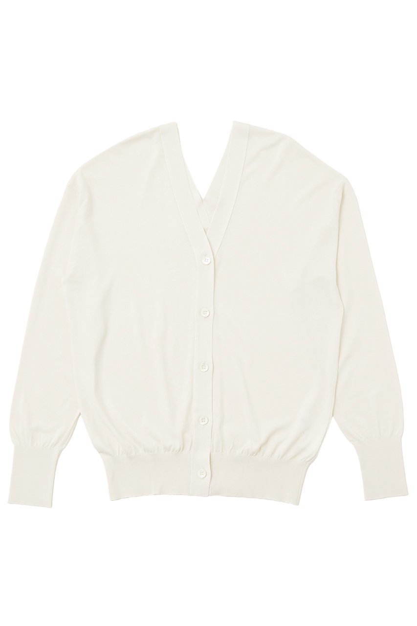【ザ ストア バイ シー/THE STORE by C】のダブルVネックカーディガン インテリア・キッズ・メンズ・レディースファッション・服の通販 founy(ファニー) 　ファッション　Fashion　レディースファッション　WOMEN　トップス・カットソー　Tops/Tshirt　ニット　Knit Tops　カーディガン　Cardigans　Vネック　V-Neck　なめらか　Smooth　カーディガン　Cardigan　ストレッチ　Stretch　ダブル　Double　フロント　Front　夏　Summer　NEW・新作・新着・新入荷　New Arrivals　春　Spring　S/S・春夏　Ss・Spring/Summer　アイボリー|ID: prp329100004559145 ipo3291000000032232930