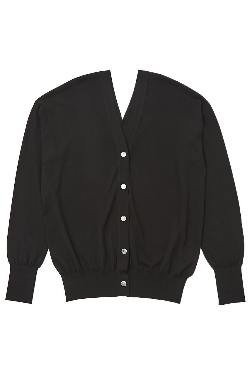 【ザ ストア バイ シー/THE STORE by C】のダブルVネックカーディガン インテリア・キッズ・メンズ・レディースファッション・服の通販 founy(ファニー) 　ファッション　Fashion　レディースファッション　WOMEN　トップス・カットソー　Tops/Tshirt　ニット　Knit Tops　カーディガン　Cardigans　Vネック　V-Neck　なめらか　Smooth　カーディガン　Cardigan　ストレッチ　Stretch　ダブル　Double　フロント　Front　夏　Summer　NEW・新作・新着・新入荷　New Arrivals　春　Spring　S/S・春夏　Ss・Spring/Summer　ブラック|ID: prp329100004559145 ipo3291000000032232931