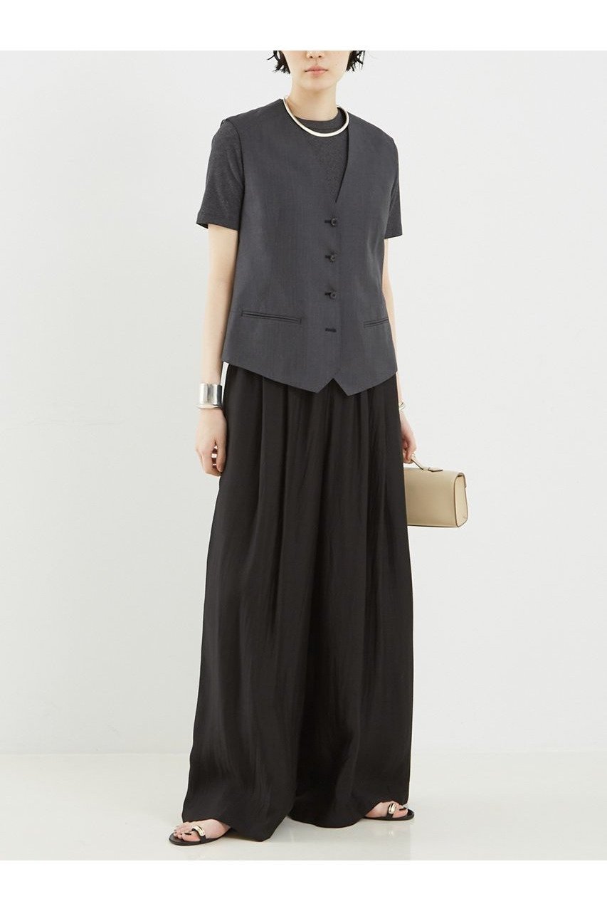 【ザ ストア バイ シー/THE STORE by C】のワイドギャザーパンツ 人気、トレンドファッション・服の通販 founy(ファニー) 　ファッション　Fashion　レディースファッション　WOMEN　パンツ　Pants　エレガント 上品　Elegant　ギャザー　Gather　シアー　Sheer　シルク　Silk　フランス　France　NEW・新作・新着・新入荷　New Arrivals　other-3|ID: prp329100004559147 ipo3291000000032232951