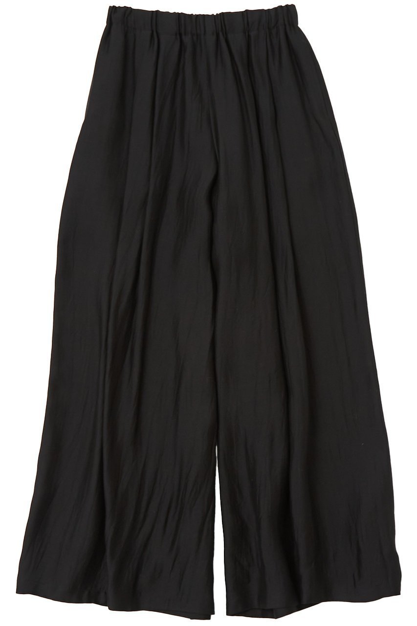 【ザ ストア バイ シー/THE STORE by C】のワイドギャザーパンツ インテリア・キッズ・メンズ・レディースファッション・服の通販 founy(ファニー) 　ファッション　Fashion　レディースファッション　Fashion for Women　パンツ　Pants & Trousers　エレガント 上品　Elegant　ギャザー　Gathered, Ruffled　シアー　Sheer, See-Through　シルク　Silk, 100% Silk　フランス　France, French　ブラック|ID: prp329100004559147 ipo3291000000036046792