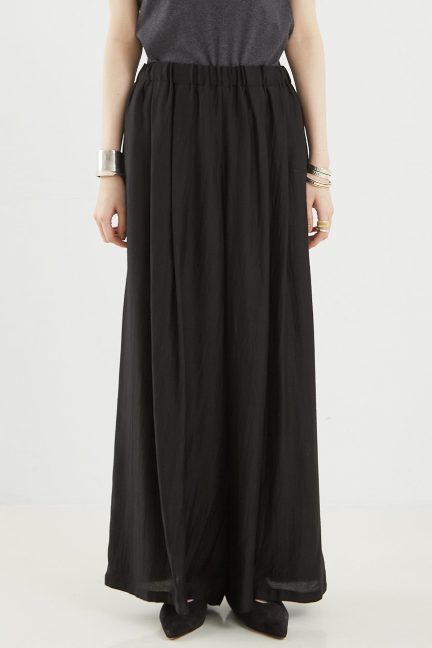 【ザ ストア バイ シー/THE STORE by C】のワイドギャザーパンツ 人気、トレンドファッション・服の通販 founy(ファニー) 　ファッション　Fashion　レディースファッション　Fashion for Women　パンツ　Pants & Trousers　エレガント 上品　Elegant　ギャザー　Gathered, Ruffled　シアー　Sheer, See-Through　シルク　Silk, 100% Silk　フランス　France, French　other-5|ID: prp329100004559147 ipo3291000000036103911