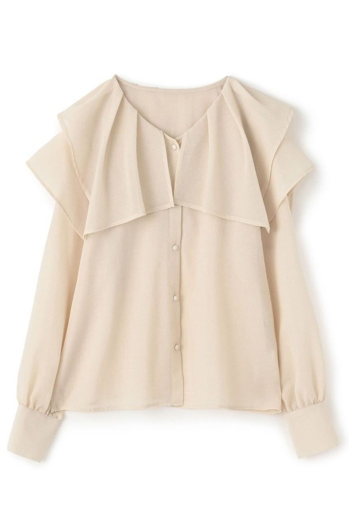 【エストラータ/STRATA】のシアーフリルブラウス インテリア・キッズ・メンズ・レディースファッション・服の通販 founy(ファニー) https://founy.com/ ファッション Fashion レディースファッション WOMEN トップス・カットソー Tops/Tshirt シャツ/ブラウス Shirts/Blouses おすすめ Recommend サマー Summer シアー Sheer シンプル Simple スリーブ Sleeve デニム Denim バランス Balance フェミニン Feminine フリル Frills フレア Flare ボトム Bottom ロング Long NEW・新作・新着・新入荷 New Arrivals |ID: prp329100004560490 ipo3291000000032243908
