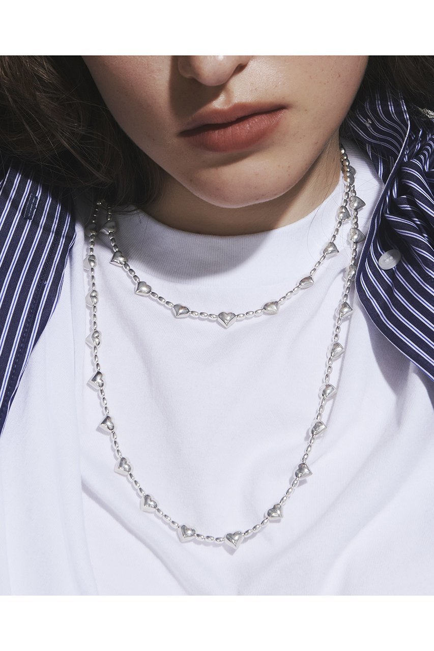【クイップ クエイント/quip queint】のchunky heart middle ネックレス 人気、トレンドファッション・服の通販 founy(ファニー) 　ファッション　Fashion　レディースファッション　Fashion for Women　ジュエリー　Jewelry　ネックレス　Necklaces & Pendants　シルバー　Silver, Metallic Silver　ドレープ　Drape, Draping Fabric　ネックレス　Necklace, Pendant Necklace　other-2|ID: prp329100004560524 ipo3291000000035759029