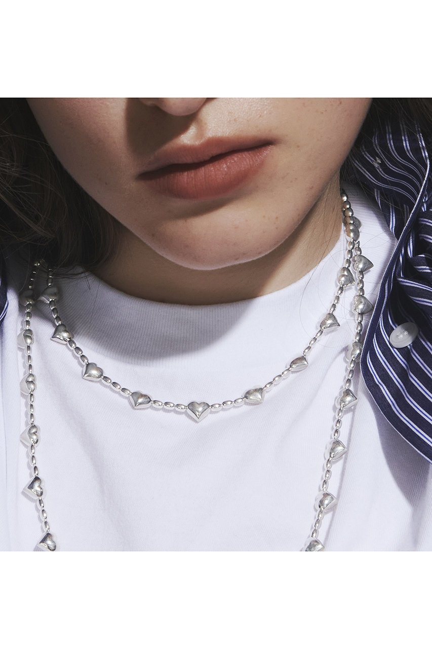 【クイップ クエイント/quip queint】のchunky heart ネックレス 人気、トレンドファッション・服の通販 founy(ファニー) 　ファッション　Fashion　レディースファッション　Fashion for Women　ジュエリー　Jewelry　ネックレス　Necklaces & Pendants　おすすめ　Recommended / Our Picks　シルバー　Silver, Metallic Silver　シンプル　Simple, Minimal　チェーン　Chain, Chain Strap　ネックレス　Necklace, Pendant Necklace　バランス　Balance, Style Balance　ミックス　Mix, Mixed Style　other-2|ID: prp329100004560525 ipo3291000000035613067