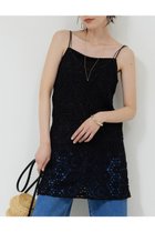 【ガリャルダガランテ/GALLARDAGALANTE】の【セットアップ対応】クロシェレースチュニック ブラック|ID: prp329100004560536 ipo3291000000032244191