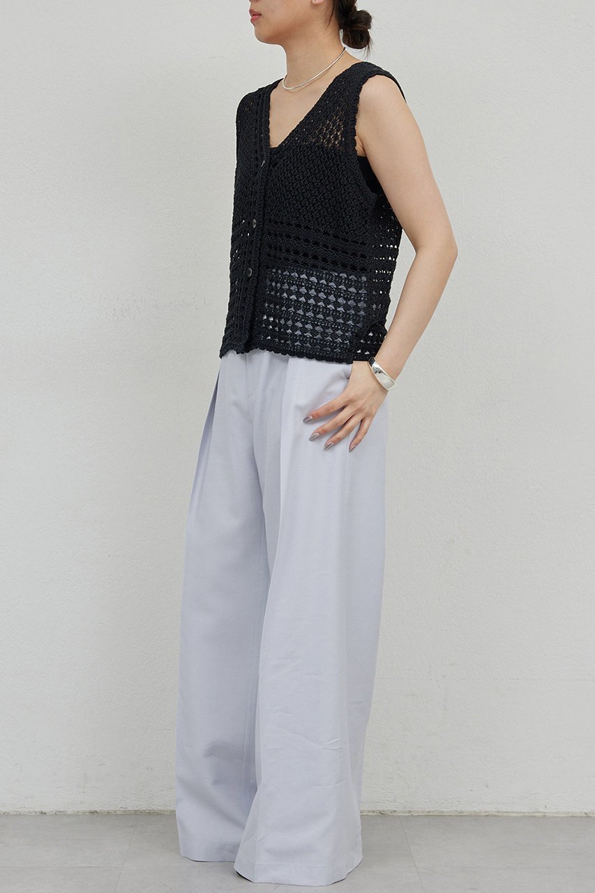 【ガリャルダガランテ/GALLARDAGALANTE】の【HERITANOVUM】レースニットベスト 人気、トレンドファッション・服の通販 founy(ファニー) 　ファッション　Fashion　レディースファッション　WOMEN　アウター　Coat Outerwear　ジャケット　Jackets　おすすめ　Recommend　ジャケット　Jacket　スタンダード　Standard　デニム　Denim　フェミニン　Feminine　ベスト　Vest　レース　Race　NEW・新作・新着・新入荷　New Arrivals　other-3|ID: prp329100004560538 ipo3291000000032244213