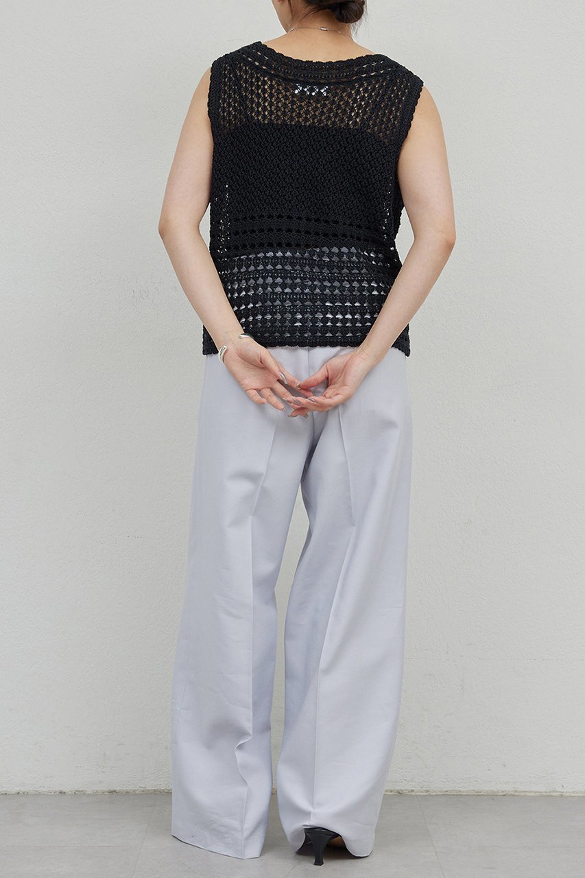 【ガリャルダガランテ/GALLARDAGALANTE】の【HERITANOVUM】レースニットベスト 人気、トレンドファッション・服の通販 founy(ファニー) 　ファッション　Fashion　レディースファッション　WOMEN　アウター　Coat Outerwear　ジャケット　Jackets　おすすめ　Recommend　ジャケット　Jacket　スタンダード　Standard　デニム　Denim　フェミニン　Feminine　ベスト　Vest　レース　Race　NEW・新作・新着・新入荷　New Arrivals　other-4|ID: prp329100004560538 ipo3291000000032244214