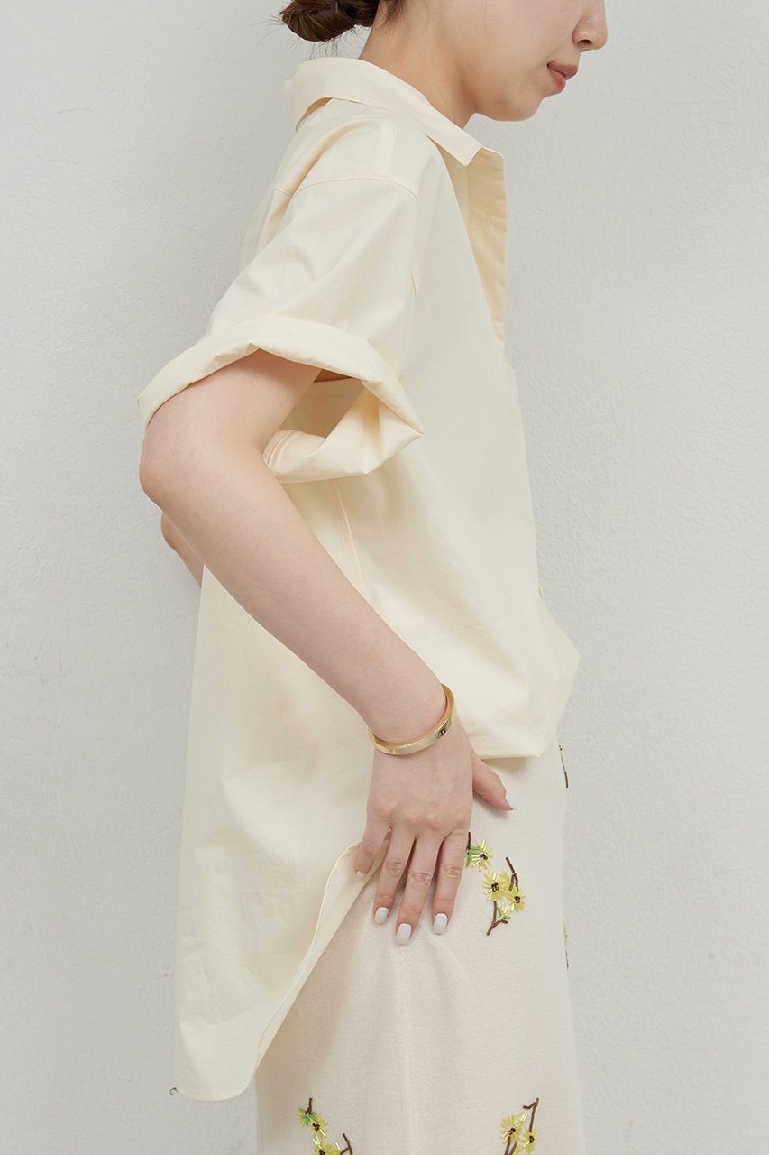 【ガリャルダガランテ/GALLARDAGALANTE】の【HERITANOVUM】タイプライタータイドシャツ 人気、トレンドファッション・服の通販 founy(ファニー) 　ファッション　Fashion　レディースファッション　WOMEN　トップス・カットソー　Tops/Tshirt　シャツ/ブラウス　Shirts/Blouses　ショート　Short　スタンダード　Standard　スリーブ　Sleeve　タイプライター　Typewriter　リボン　Ribbon　NEW・新作・新着・新入荷　New Arrivals　other-7|ID: prp329100004560541 ipo3291000000032244243