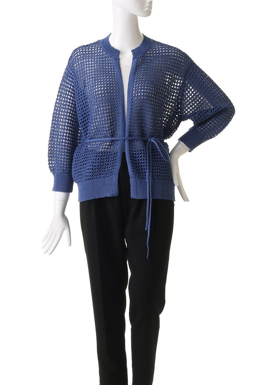 【ハウス オブ ロータス/HOUSE OF LOTUS】のペーパーポリエステルボタンレスカーディガン 人気、トレンドファッション・服の通販 founy(ファニー) 　ファッション　Fashion　レディースファッション　WOMEN　トップス・カットソー　Tops/Tshirt　ニット　Knit Tops　カーディガン　Cardigans　カーディガン　Cardigan　ペーパー　Paper　メッシュ　Mesh　NEW・新作・新着・新入荷　New Arrivals　other-2|ID: prp329100004560549 ipo3291000000032244316