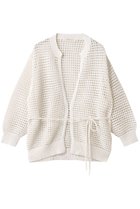 【ハウス オブ ロータス/HOUSE OF LOTUS】のペーパーポリエステルボタンレスカーディガン 人気、トレンドファッション・服の通販 founy(ファニー) ファッション Fashion レディースファッション Fashion for Women トップス・カットソー Cut & Sew Tops ニット Knit Tops & Sweaters カーディガン・羽織り Layered Style Cardigans カーディガン Cardigan, Knitwear ペーパー Paper, Kraft Paper メッシュ Mesh, Net Fabric thumbnail ホワイト|ID: prp329100004560549 ipo3291000000032813645