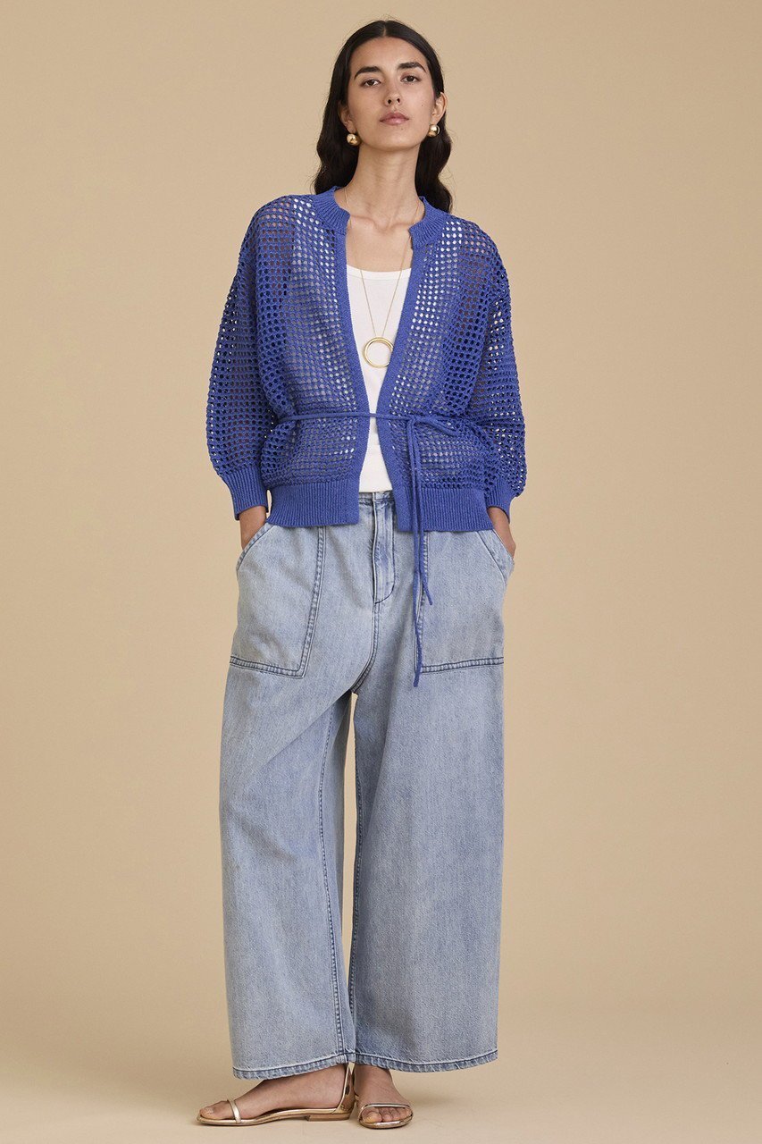 【ハウス オブ ロータス/HOUSE OF LOTUS】のペーパーポリエステルボタンレスカーディガン 人気、トレンドファッション・服の通販 founy(ファニー) 　ファッション　Fashion　レディースファッション　Fashion for Women　トップス・カットソー　Cut & Sew Tops　ニット　Knit Tops & Sweaters　カーディガン・羽織り　Layered Style Cardigans　カーディガン　Cardigan, Knitwear　ペーパー　Paper, Kraft Paper　メッシュ　Mesh, Net Fabric　other-7|ID: prp329100004560549 ipo3291000000032813653